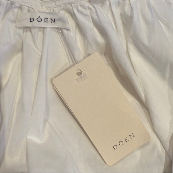 Doen Samara Off White Eyelet Ruffle Blouse S - Picture 6 of 9